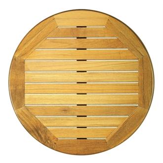 CG678 Werzalit Round Table Top Teak 600mm