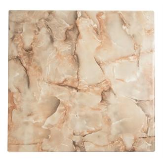 CG752 Werzalit Square Table Top Marble Onyx 600mm