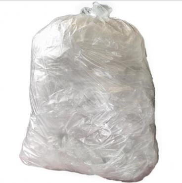 Jantex Heavy Duty Recycled Bin Bag 18kg 120ltr Clear (Pack of 100) - CH157