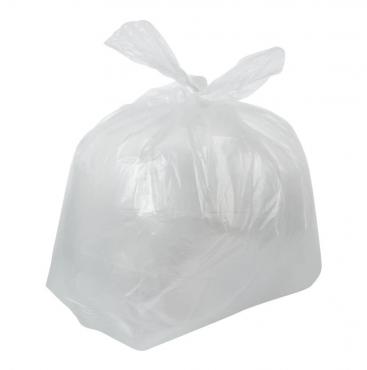 Jantex Light Duty Recycled Bin Bag 10kg 80ltr Clear (Pack of 200) - CH158
