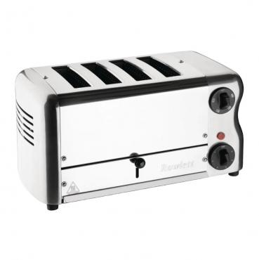 Rowlett Esprit 4 Slot Toaster Chrome w/ Elements & Sandwich Cage - CH181