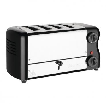 Rowlett Esprit 4 Slot Toaster Jet Black w/ Elements & Sandwich Cage - CH183