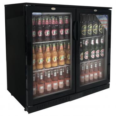 Cater-Cool CK0501LED Commercial Double Hinged Door Bottle Cooler With LED Lighting. 900mm.