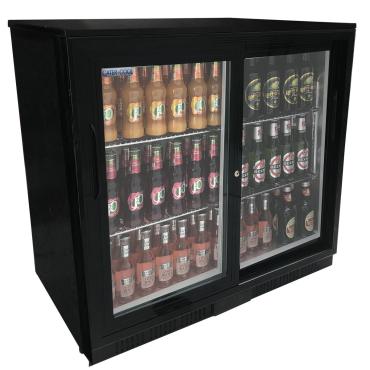 Cater-Cool CK0502LED Double Sliding Door Bottle Cooler With LED Lighting. 900mm.