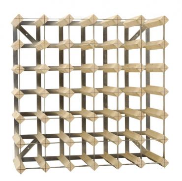 42 Bottle Wood/Metal Assembled Wine Rack CK0689