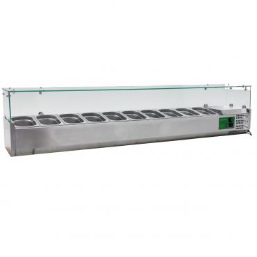 Cater-Cool CK2000TU Commercial Refrigerated Topping Unit - 10 x 1/4GN