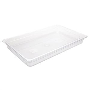 Cater-Cook 1/1GN Clear Polycarbonate Gastronorm Container, 65mm Deep - CK3003