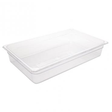 Cater-Cook 1/1GN Clear Polycarbonate Gastronorm Container, 100mm Deep - CK3004