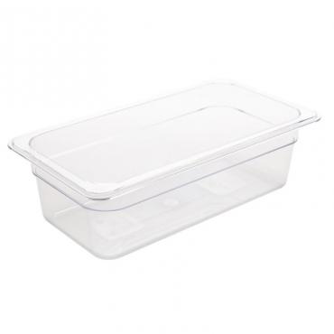 Cater-Cook 1/3GN Clear Polycarbonate Gastronorm Container, 100mm Deep - CK3014
