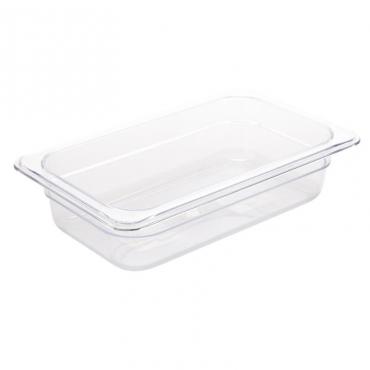 Cater-Cook 1/4GN Clear Polycarbonate Gastronorm Container, 65mm Deep - CK3018