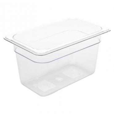 Cater-Cook 1/4GN Clear Polycarbonate Gastronorm Container, 150mm Deep - CK3020