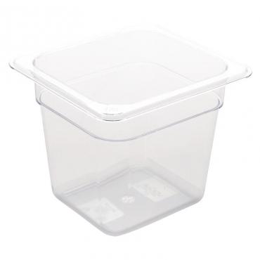 Cater-Cook 1/6GN Clear Polycarbonate Gastronorm Container, 150mm Deep - CK3024