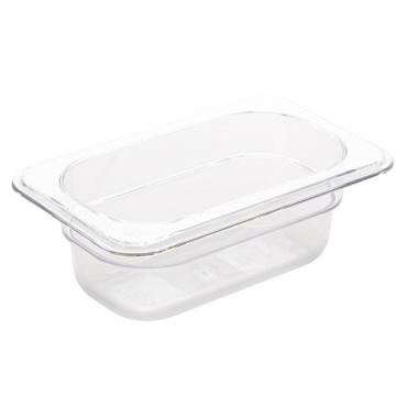 Cater-Cook 1/9GN Clear Polycarbonate Gastronorm Container, 65mm Deep - CK3026