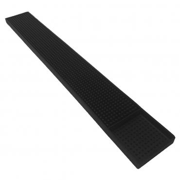 Premium Narrow Black Bar Mat with Shot Glass Section CK3070