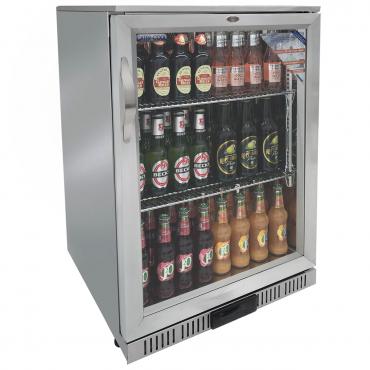 Cater-Cool CK3500LED Single Door Stainless Steel Bottle Cooler With LED Lighting