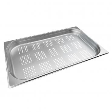 Cater-Cook 1/1 Stainless Steel Perforated Gastronorm Container 40mm Deep - CK4103