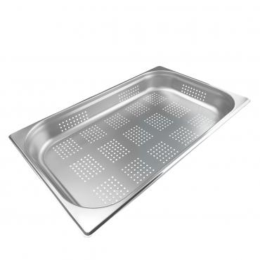 Cater-Cook 1/1 Stainless Steel Perforated Gastronorm Container 65mm Deep - CK4104