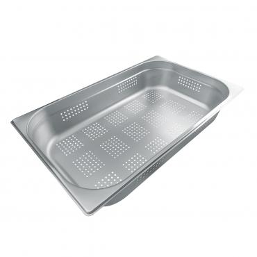 Cater-Cook 1/1 Stainless Steel Perforated Gastronorm Container 100mm Deep - CK4105