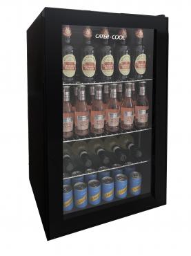 Cater-Cool CK5085 Eco Single Door Black Eco Bottle Cooler With LED Lighting