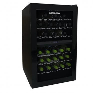 Cater-Cool CK6043 43 Bottle Single Door Commercial Dual Zone Wine Cooler