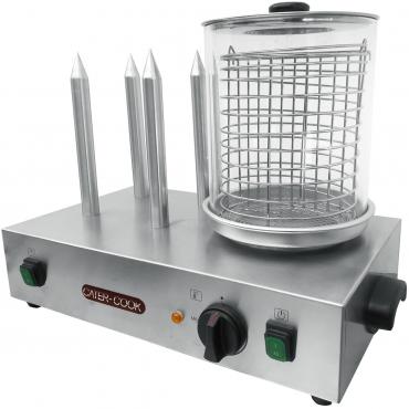 Cater-Cook CK7111 Hot Dog Warmer with 4 Hot Dog Roll Warming Spikes