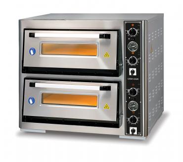 Cater-Cook \i{Classico} CK7413-2 Twin Deck Electric Pizza Oven - 4+4 13