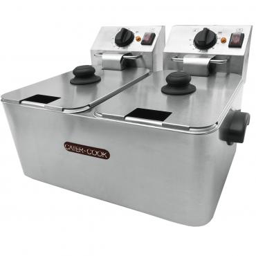 Cater-Cook CK7804-2 Twin Tank 2 x 4 Litre Counter Top Fryer