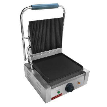 Cater-Cook CK8015 Single Contact Grill - Ribbed Top & Flat Bottom