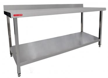 Cater-Cook CK8018 Flat Packed Fully Stainless Steel Wall Table W1800 x D600mm