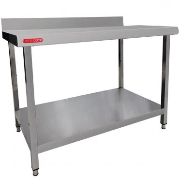Cater-Cooks Range Of Flat Packed Fully Stainless Steel Wall Tables D700mm