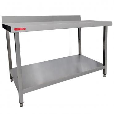 Cater-Cook CK8024 Flat Packed Fully Stainless Steel Wall Table W1400 x D700mm