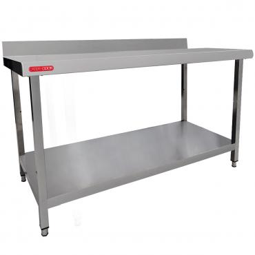 Cater-Cook CK8026 Flat Packed Fully Stainless Steel Wall Table W1600 x D700mm