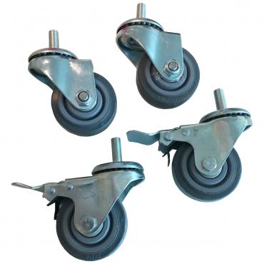 Set Of 4 Swivel Castors For Cater-Cook Stainless Steel Tables - CK8122