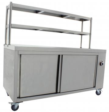 Cater-Cook CK8167C MAXI Plain Top Large Capacity Hot Cupboard With Gantry W1600 x D700 x H850mm