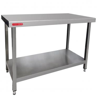 Cater-Cooks Range Of Flat Packed Fully Stainless Steel Centre Table D700mm