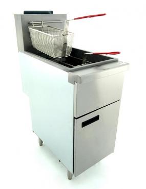Cater-Cook CK8300 20 Litre Single Tank, Twin Basket 3 Tube Commercial Gas Fryer - 90,000 BTUs - OUT OF STOCK