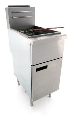 Cater-Cook CK8310 23 Litre Single Tank, Twin Basket 4 Tube Commercial NAT Gas Fryer. 120,000 BTUs. - OUT OF STOCK