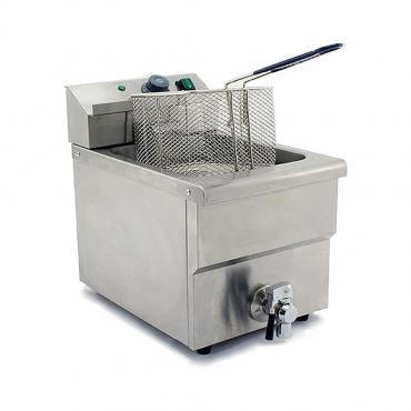 Cater-Cook CK8312 6Ltr Counter-Top Electric Single Tank Fryer with Taps