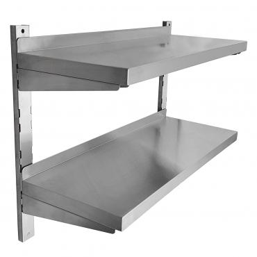 Cater-Cook CK8380 800mm Wide Stainless Steel Double Wall Shelf