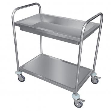 Cater-Clean CK8851 2 Tier Stainless Steel Clearing Trolley