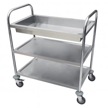Cater-Clean CK8852 3 Tier Stainless Steel Clearing Trolley