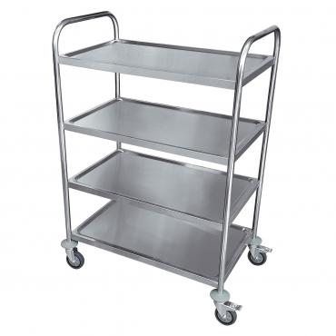 Cater-Cook CK8863 4 Tier Stainless Steel Service Trolley