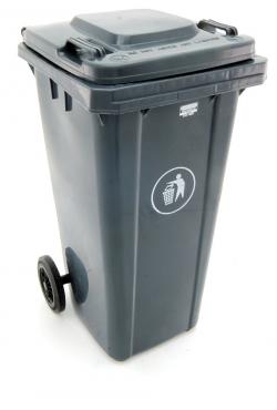 120L Grey Wheelie Bin - Council Approved (EN840)- CK9206