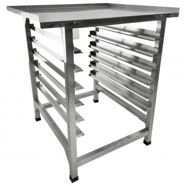 Cater-Cook Stainless Steel Equipment Stand With Tray Slides for 1/1 GN & 400 x 600mm Bakery Trays - CK9650