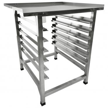 Cater-Fabs CKF9650 Stainless Steel Equipment Stand With Tray Slides for 1/1 GN & 400 x 600mm Bakery Trays