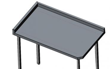 Add A 50mm Upstand To The Left Side Of Your Cater-Fabs Stainless Steel Table