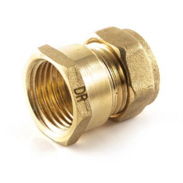 CKP0199 DZR Compression Straight Adaptor 15mm x 1/2