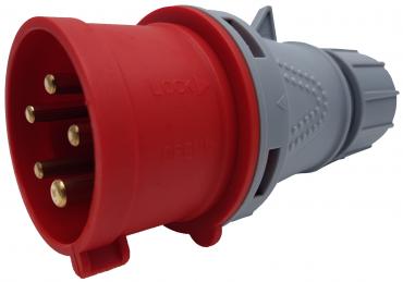 CKP1654P - 16A IP44 Red Commando Plug 3P+N+E 415v