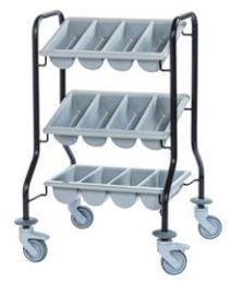 EAIS 'Club' Epoxy Coated Cutlery Trolley