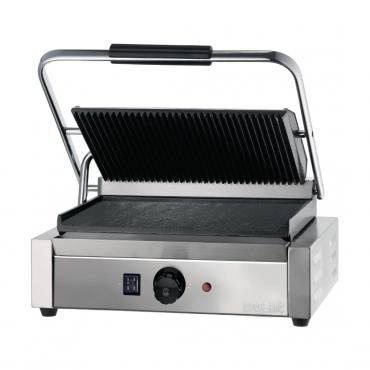 Dualit Caterers Contact Grill- Ribbed Top & Flat Base Plate - CM111